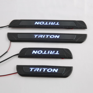 WZXD New Arrival <b>Door</b> Sill Guards Interior <b>Door</b> Sill <b>Plate</b> With LED 2024 for Triton L200 - Product Image 5