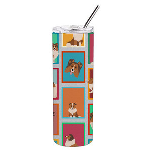 Vaso Delgado de Acero Inoxidable Sheltie - Product Image 1