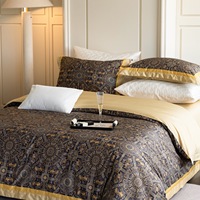 Vente en gros de luxe 300TC coton européen nouveau lot de literie à fleurs comprenant un drap de lit taie d'oreiller housse de couette pour la maison ou l'hôtel