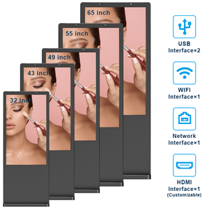 شاشة عرض رقمية خارجية تعمل باللمس بـ <span class=keywords><strong>10</strong></span> نقاط، مقاس 32-65 بوصة، بدقة 4K، سطوع عالي 2000-5000 شمعة، مقاومة للماء IP65، مناسبة لجميع الأحوال الجوية، للرسوم المتحركة - Product Image 2