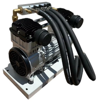 Aérateur d'eau profonde 1100W avec moteur sans huile, 7 diffuseurs, faible bruit, pour l'aération des étangs jusqu'à 4 acres