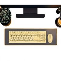 Clavier et souris sans fil pleine taille OEM ODM, ultra-mince, 1600 DPI, silencieux, rechargeable, touches multimédias pour ordinateur portable