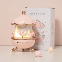 Nouvelle Lampe de Projection Rechargeable 2025, Design Innovant, Veilleuse Rotative à 360 Degrés, Boîte à Musique Romantique, Idéale pour les Cadeaux de Fêtes