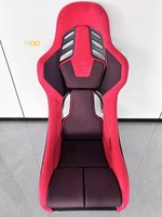 Sièges baquet de course de luxe en PVC noir, modèle RSS Sport, avec design confortable et réglable pour modification