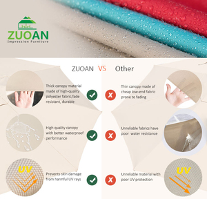 Đồ Nội Thất Sân Vườn Ngoài Trời Parasosl Ô Không Thấm Nước 9ft Nhôm Roma Patio Thị Trường Nhà Hàng Parasols Lớn Vườn Ô - Product Image 3