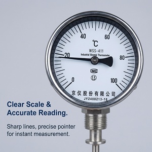 Industrielles Bimetall-Thermometer mit IP65-Schutzklasse 0,1°C Auflösung OEM/ODM Anpassung - Product Image 4