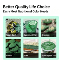 Extrait d'herbes soluble dans l'eau, poudre de polysaccharides de spiruline, 60% de protéines, extrait d'Arthrospira Platensis, qualité alimentaire, complément alimentaire