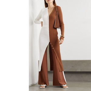 Morbido Cardigan Lungo Invernale <span class=keywords><strong>in</strong></span> <span class=keywords><strong>Lana</strong></span> e Cashmere per Donna, Vestito Maglione a Maniche Lunghe <span class=keywords><strong>in</strong></span> Cashmere Lavorato a Maglia - Product Image 5