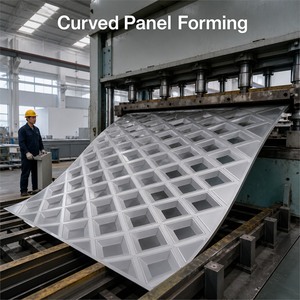 Revestimiento de Fachada de Pared Cortina con Patrón de Diamante, Revestimiento Exterior de Aleación de Aluminio para Edificios, para Proyectos Comerciales - Product Image 6