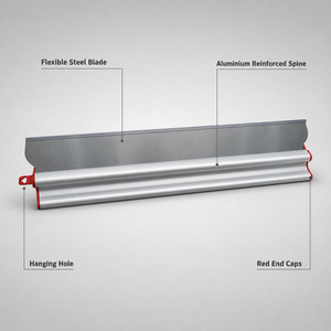 Outil industriel DIY en acier inoxydable pour plaques de plâtre : Lames de raclage, truelle de finition, lame de plâtrier pour bordures et <span class=keywords><strong>couteau</strong></span> de plâtrier - Product Image 2