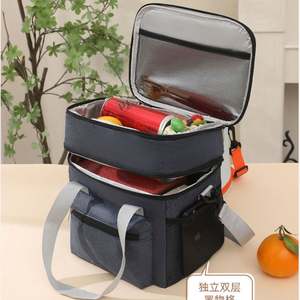 Sac isotherme multifonctionnel en tissu Oxford 600D double couche, imperméable, pour pique-nique en extérieur, avec bandoulière, pour garder les aliments frais - Product Image 3