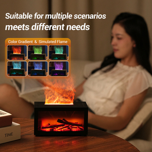 Xách tay tạo độ ẩm 7 màu LED ánh sáng ban đêm USB siêu âm Mist không khí tạo độ ẩm cho văn phòng nhà Núi Lửa không khí tạo độ ẩm - Product Image 2