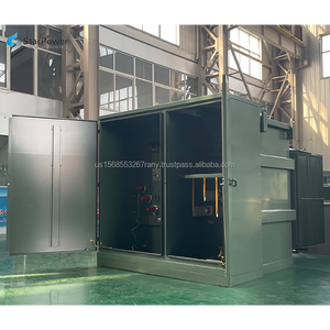 Transformador de distribución de energía sumergido en aceite trifásico de 630 KVA Subestación 19.2kV 20kV 22kV Montado en almohadilla 440V 380V Voltaje de salida - Product Image 1