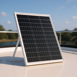 Cargador de batería con panel solar, 25W, 12V, MPPT, resistente al agua, IP67, soporte ajustable para coche, barco, RV - Product Image 2