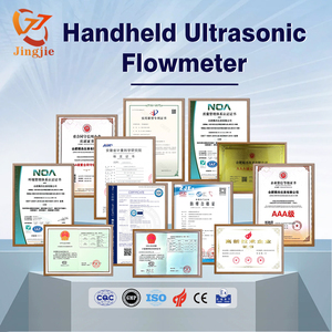 Medidor de flujo ultrasónico de mano Jingjie, medidor de flujo de canal abierto <span class=keywords><strong>Digital</strong></span>, medidor de flujo para agua de mar, aguas residuales industriales ácidas - Product Image 6