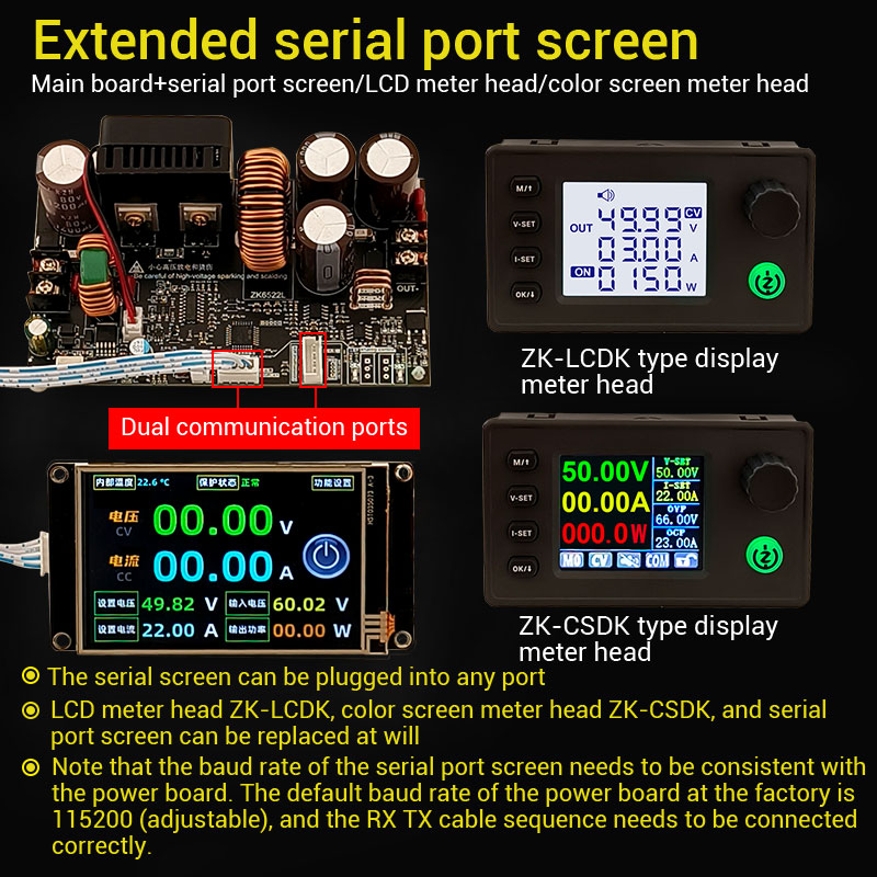 WUZHI 6522 CNC Step-down DC Adjustable Voltage Regulator