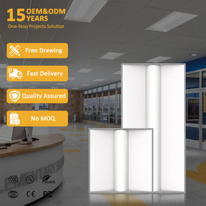 Plafonnier LED orientable 2x4 panneaux 30W-50W IP44 en aluminium haute luminosité pour éclairage de bureau moderne - Product Image 1