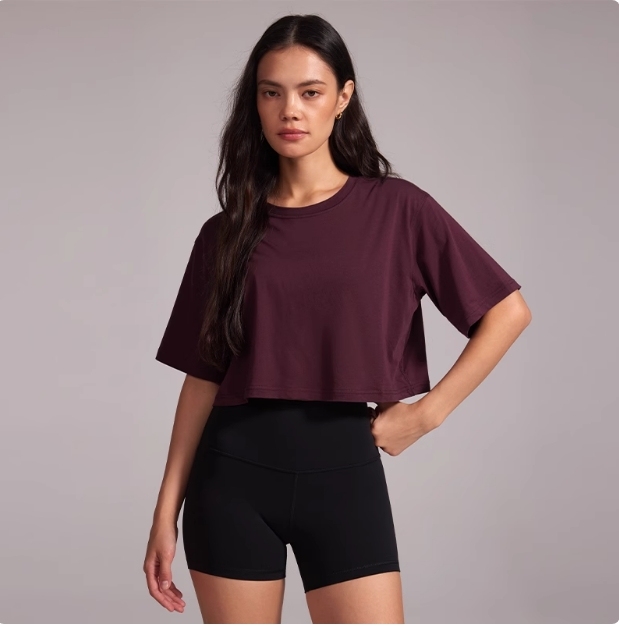 Manufacturer Breathable Fitness Sports T-shirt Soft Short Sleeve Running Yoga T-Shirt Solid Color Loose Sports Top for Woman