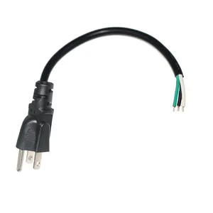 Original Wire 183 Stripped Prong 14Awg Extension Cable US Power Cord Open Ended 3 Pin Power Cable