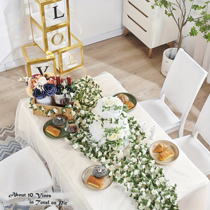 Guirlande <span class=keywords><strong>de</strong></span> roses artificielles vertes <span class=keywords><strong>de</strong></span> 2,5 m pour décoration murale, arche, centre <span class=keywords><strong>de</strong></span> table, anniversaire, mariage, <span class=keywords><strong>printemps</strong></span> - Product Image 2