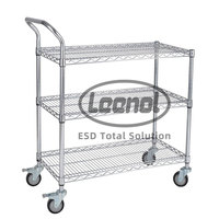 Chariot à roulettes en acier au carbone, SMD SMT ESD PCB étagère de stockage à 5 niveaux pour fil chromé chariot