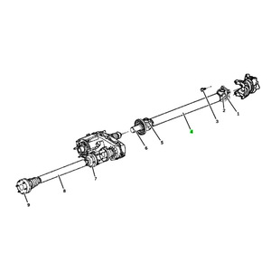 Arbre de transmission arrière Jeep Liberty 52853119AD pour modèles 2005-2007 - Product Image 3