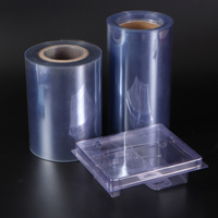 Rouleau de film plastique rigide en PVC de 0,1 mm et 0,15 mm, feuilles de PVC transparentes brillantes pour thermoformage sous vide