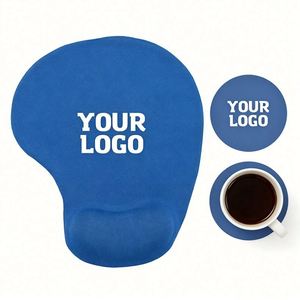 Hot Sale Custom Logo Ergonomic PU Silicone Gel Mousepad Wrist Rest for Promo Business Gift Mouse Pad Wholesale - Product Image 1
