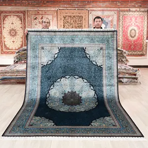 6x9ft tapis orientaux Pakistan persan turc lit latéral multicolore dans un tapis en soie d'hôtel de luxe