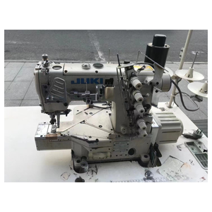 Machine <span class=keywords><strong>à</strong></span> coudre Juki MF-7823 <span class=keywords><strong>à</strong></span> trois aiguilles, point <span class=keywords><strong>de</strong></span> recouvrement supérieur et inférieur, <span class=keywords><strong>à</strong></span> châssis cylindrique, machine <span class=keywords><strong>à</strong></span> surjeter d'occasion - Product Image 1