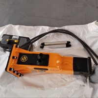Marteau hydraulique SB10, brise-roche à ouverture supérieure, jaune, compatible avec les mini-excavatrices KUBOTA YANMAR TAKEUCHI, certifié CE ISO, 0.8-2.5