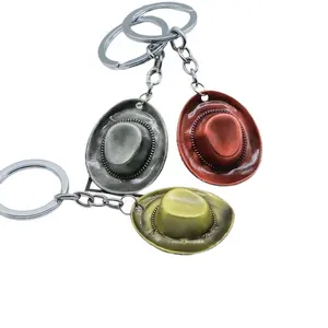 Horshi thời trang Keyring Mặt dây chuyền quà tặng cho nam giới và phụ nữ Tây cổ điển cao bồi hat Keychain vật liệu hợp kim kẽm