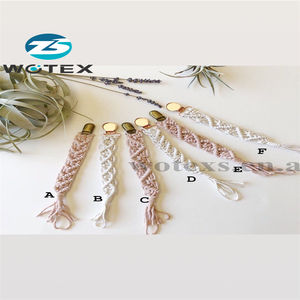 BP014 Eco-friendly di buona qualità colorato a mano Macrame Ciuccio Clip di Baby Shower Regalo <span class=keywords><strong>Makrame</strong></span> Clip Del Bambino - Product Image 6