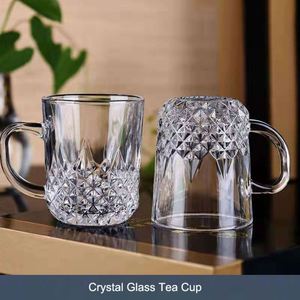 Juego de Tazas de Café Transparentes Portátiles Pequeñas Personalizadas al por Mayor, Juego de 6 Tazas de Vidrio para Té, Leche o Hielo - Product Image 3