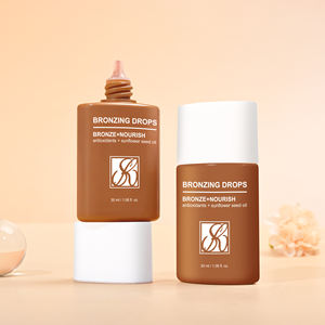 Suero tintado personalizado, <span class=keywords><strong>bronceador</strong></span> líquido nutritivo hidratante <span class=keywords><strong>bronceador</strong></span> sin sol para gotas bronceadoras faciales - Product Image 1