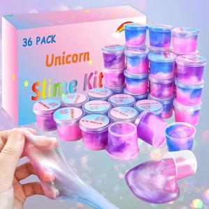 Kit Educativo Popular para Niños, Kit para Hacer Slime, Accesorios con Brillantina, 12 Colores, Slime Transparente, Kit de Slime DIY - Product Image 3