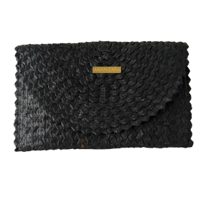 Bolso Sembagi Hecho a Mano en Bali, Indonesia, Personalizado, Material de Hoja de Palma Premium, Bolso de Mano de Paja Negro para Mujer, Precio al por Mayor para Ropa - Product Image 2