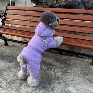कस्टम लोगो लेबल थोक शीर्ष गुणवत्ता वाले परिधान विंडप्रूफ नीचे पेड जैकेट डोगी गर्म कोट पालतू जानवर सर्दियों के कपड़े - Product Image 2