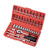 WOOKTOOL – Kit d'outils 46 pièces en acier allié OEM avec douilles, pour réparation automobile complète et entretien d'équipements électroniques personnels – Couleur