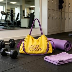 Bolso Tote Clásico de Nailon, Personalizable con Nombre, Impermeable, Resistente, Bolso Deportivo de Viaje, Ajustable, con Correa Cruzada para el Hombro - Product Image 2