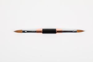 Mango negro y oro rosa con pelo Kolinsky, pincel acrílico de doble punta para Nail Art, <span class=keywords><strong>2021</strong></span> - Product Image 3