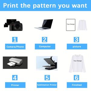 T-shirt pour homme unisexe personnalisé, livraison gratuite, polyester lourd, manches longues, chemises à sublimation - Product Image 5