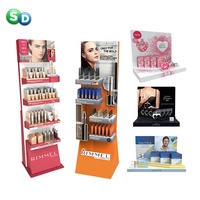 Présentoir au détail d'impression personnalisée POSM produit POP Up présentoir en carton cosmétique de plancher de comptoir