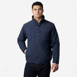 Chaqueta de Lona Impermeable y Transpirable para Hombre, con Cuello Alto, Diseño con Capucha y Forro de Lino - Product Image 1