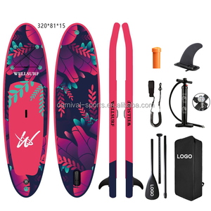 กระดานโต้คลื่นแบบพองลม Drop Stitch Surfing ขนาด 11.6 ฟุต 350 ซม. สำหรับยืนพาย เล่นเซิร์ฟ โยคะในน้ำ รองรับการตกปลา - Product Image 3