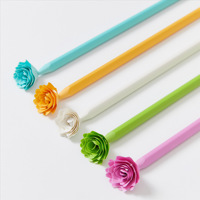 Crayons HB couleur macaron, sans bois, en vrac, corps coloré en plastique, forme triangulaire, fournitures scolaires pour la rentrée