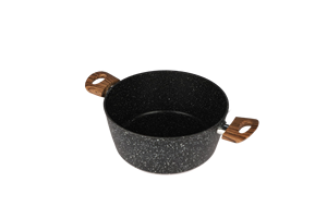 Ensemble <span class=keywords><strong>de</strong></span> casseroles et poêles en <span class=keywords><strong>pierre</strong></span> <span class=keywords><strong>de</strong></span> <span class=keywords><strong>lave</strong></span> noire antiadhésive moderne <span class=keywords><strong>de</strong></span> 12 pièces avec couvercle en verre, compatible induction, ustensiles <span class=keywords><strong>de</strong></span> cuisine - Product Image 4