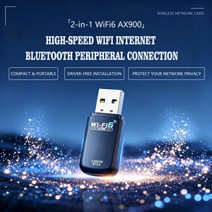IFA02 AX900 Adaptateur WiFi double bande WiFi6 et Bluetooth 5.4 2-en-1 USB, carte réseau sans fil sans pilote - Product Image 6