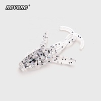 ROVORO Tackle 4cm 20pcs/sac Mini Ajing Micro Jigging Shrimp Baits pour la pêche au Blackfish, au Rockfish, au Greenling, au Mojarra, et aux leurres de finesse
