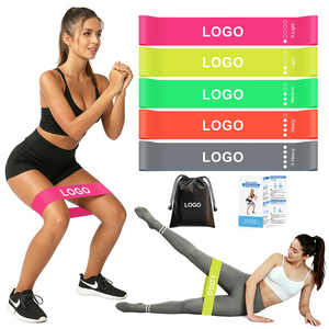 Set of 5 Stretch <b>Bands</b> Booty Legs Exercise <b>Workout</b> Resistance <b>Bands</b> For <b>Workout</b> - Product Image 1